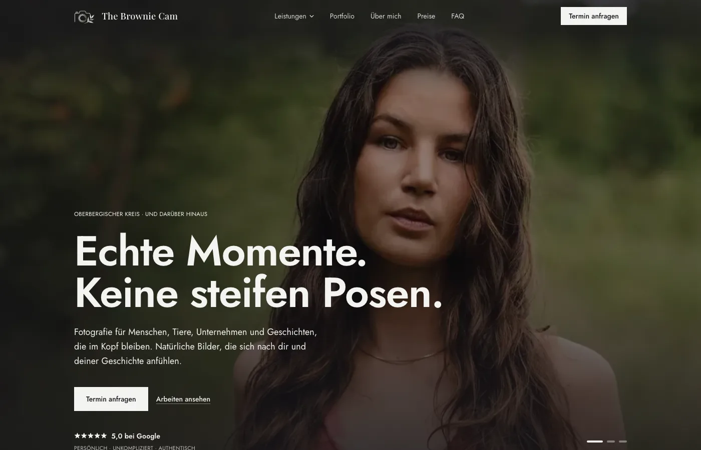 Website von The Brownie Cam